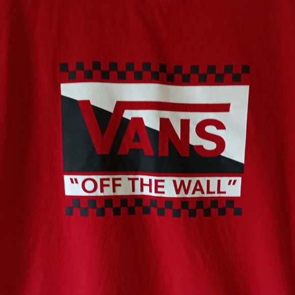 VANS Off The Wall boy's red short-sleeve graphic t-shirt size XL - Picture 3 of 8